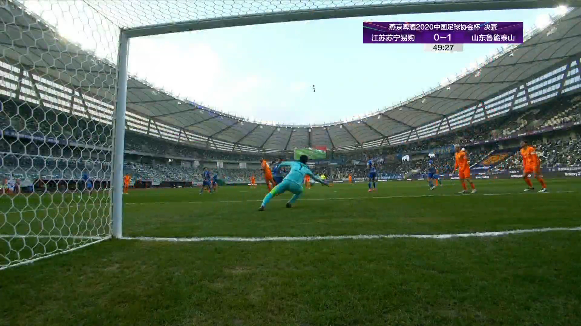 苏宁客场不敌鲁能，遭遇连败